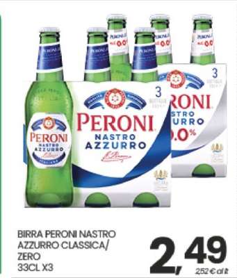 BIRRA PERONI NASTRO AZZURRO CLASSICA/ZERO
