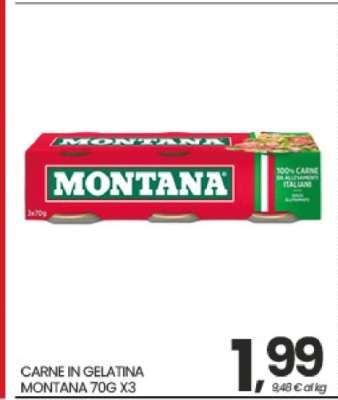 CARNE IN GELATINA MONTANA 70G X3