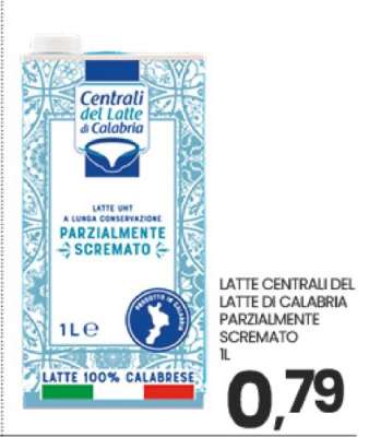 LATTE CENTRALI DEL LATTE DI CALABRIA PARZIALMENTE SCREMATO