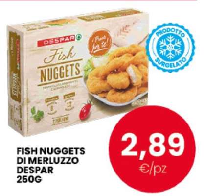 FISH NUGGETS DI MERLUZZO DESPAR 250G