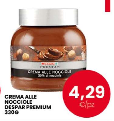 CREMA ALLE NOCCIOLE DESPAR PREMIUM 330G