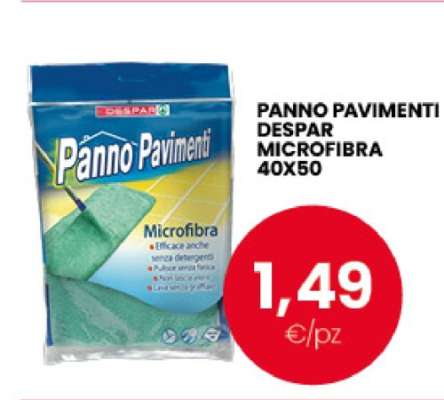 PANNO PAVIMENTI DESPAR MICROFIBRA 40X50