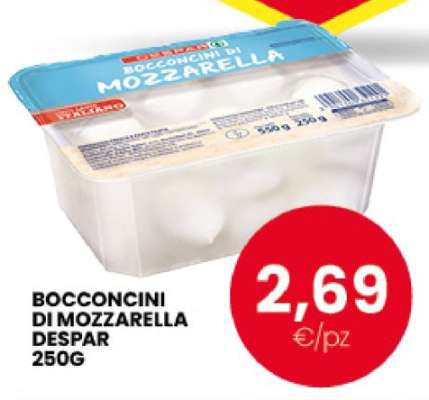 BOCCONCINI DI MOZZARELLA DESPAR 250G