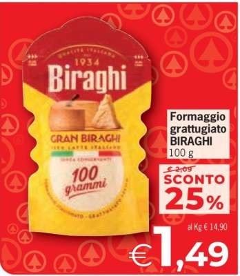 Formaggio grattugiato BIRAGHI