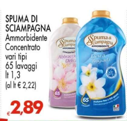 SPUMA DI SCIAMPAGNA AMMORBIDENTE CONCENTRATO