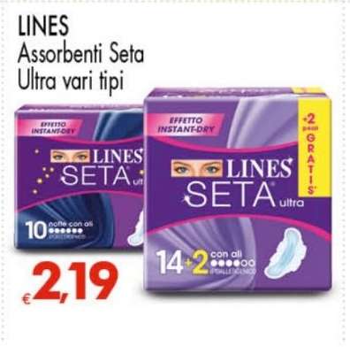 LINES Assorbenti Seta Ultra vari tipi
