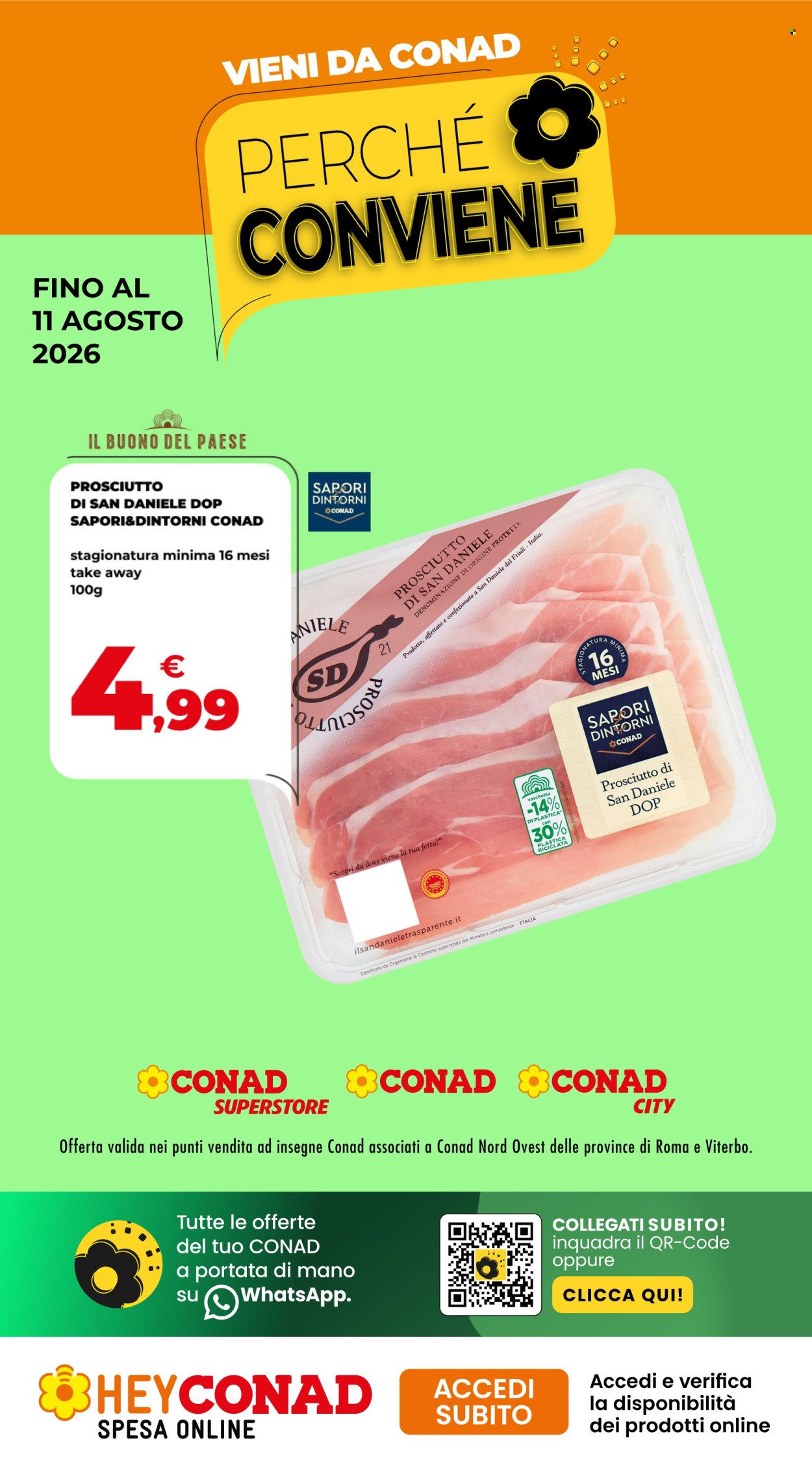 Volantino Conad - 29/7/2026 - 11/8/2026. Pagina 1