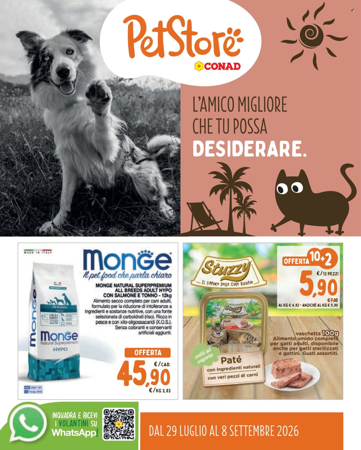 Volantino Pet Store Conad - 29/7/2026 - 8/9/2026. Pagina 1