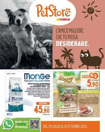 Volantino Pet Store Conad - 29/7/2026 - 8/9/2026.