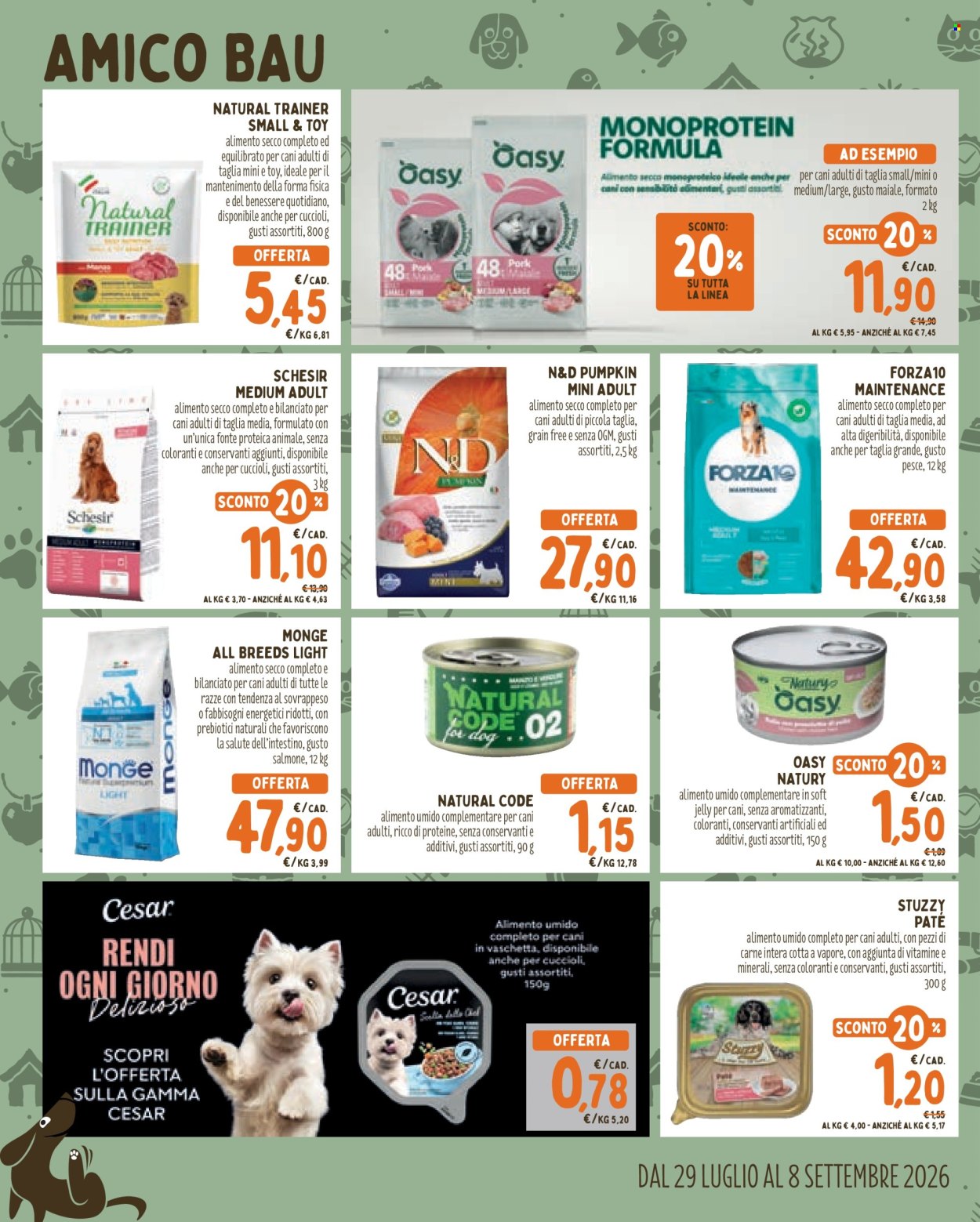 Volantino Pet Store Conad - 29/7/2026 - 8/9/2026. Pagina 2