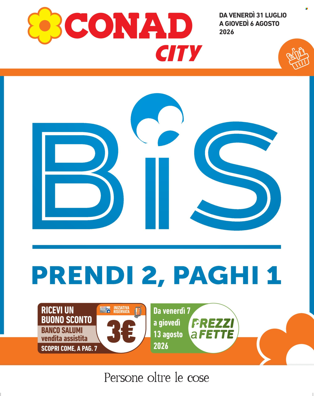 Volantino Conad City - 31/7/2026 - 6/8/2026. Pagina 1