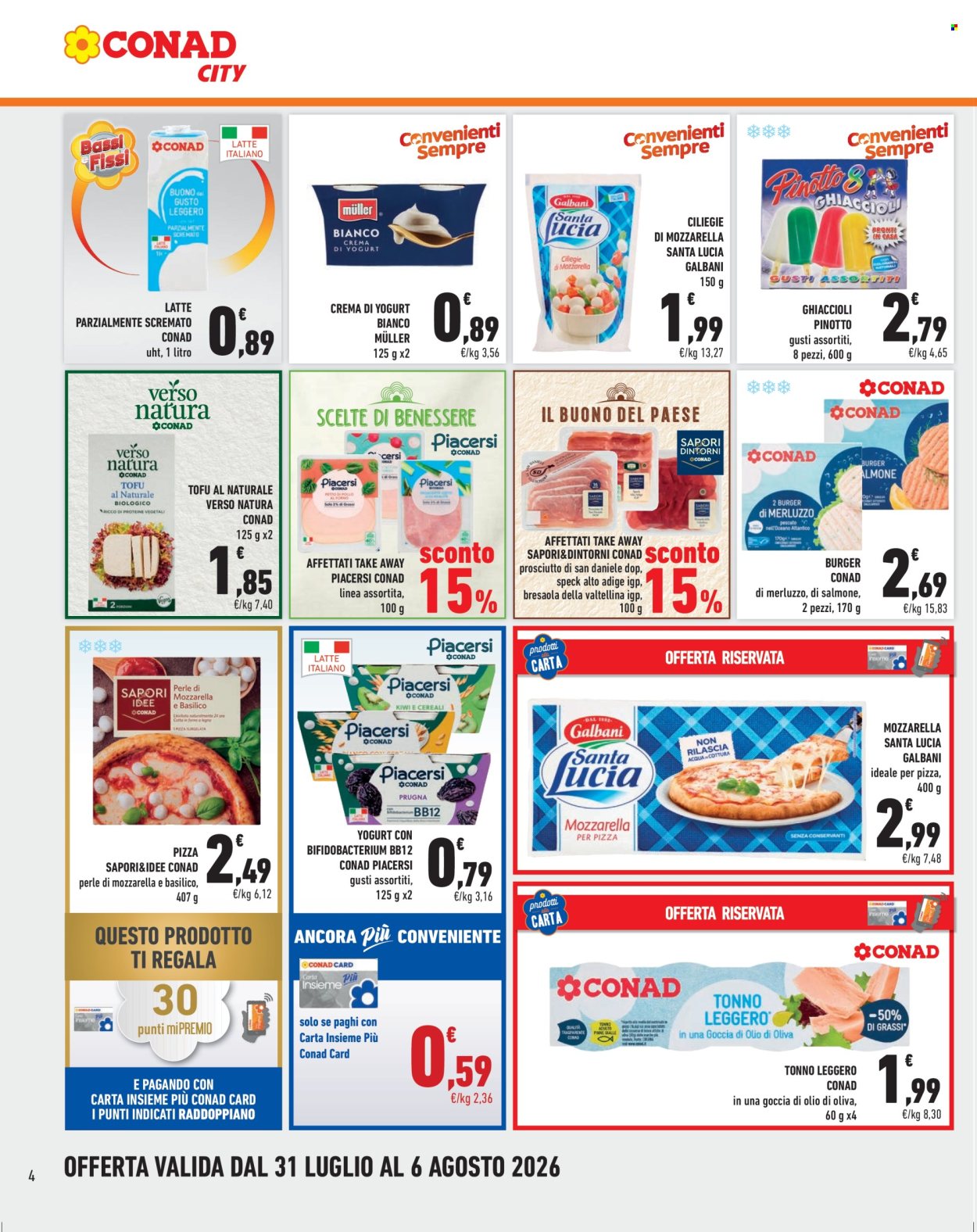 Volantino Conad City - 31/7/2026 - 6/8/2026. Pagina 4
