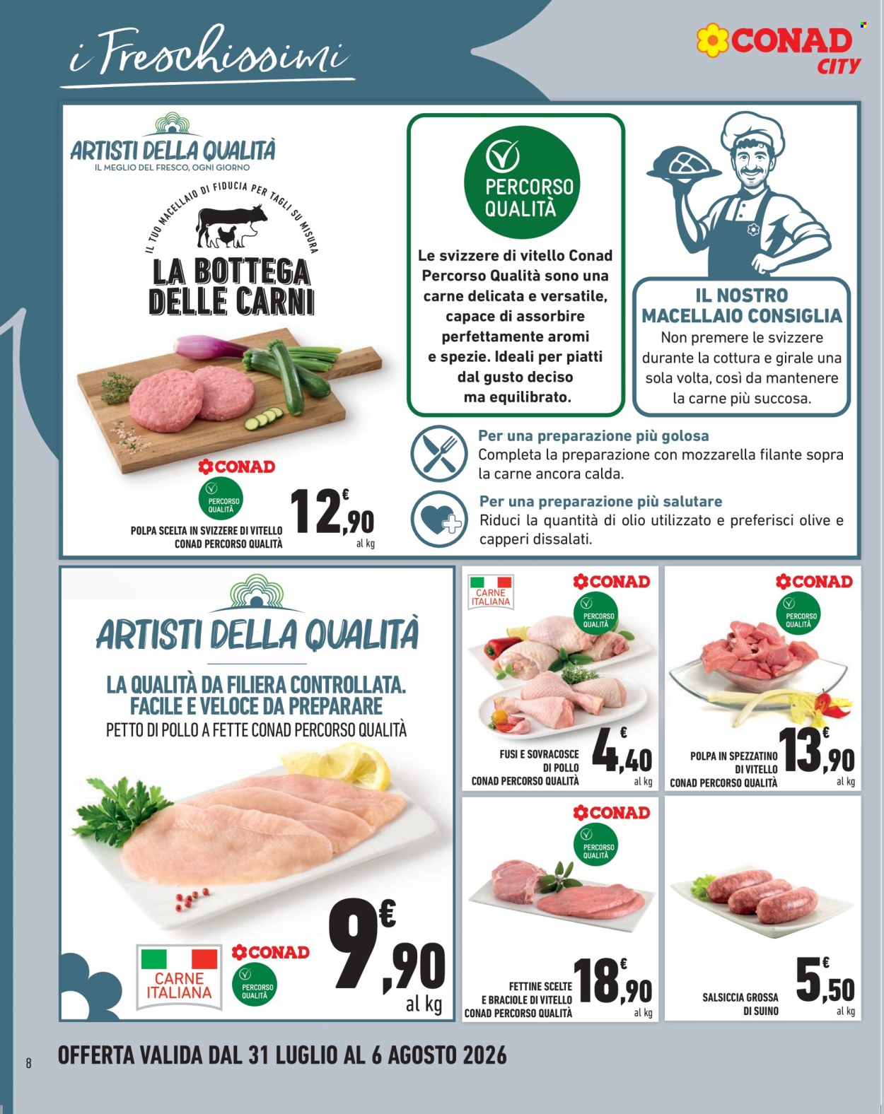 Volantino Conad City - 31/7/2026 - 6/8/2026. Pagina 8