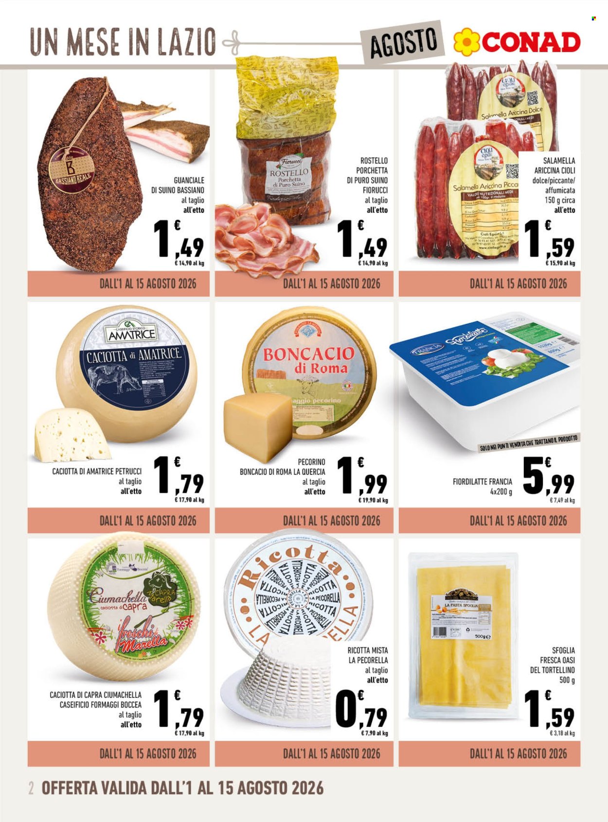 Volantino Conad - 1/8/2026 - 31/8/2026. Pagina 2