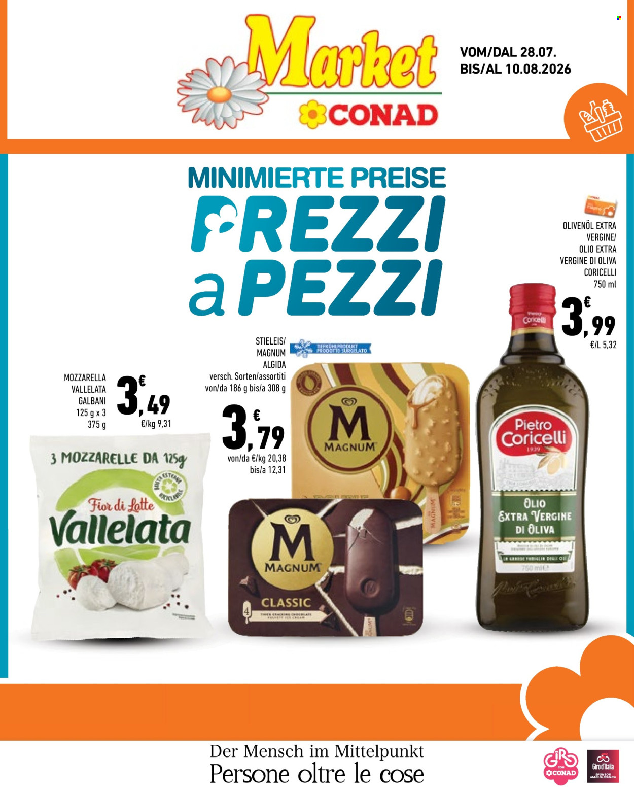 Volantino Market Conad - 28/7/2026 - 10/8/2026. Pagina 1