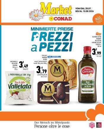 Volantino Market Conad - 28/7/2026 - 10/8/2026.