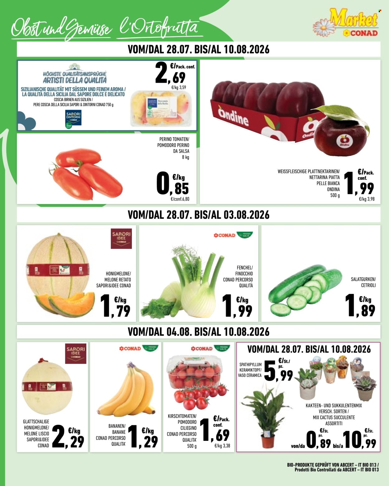 Volantino Market Conad - 28/7/2026 - 10/8/2026. Pagina 2