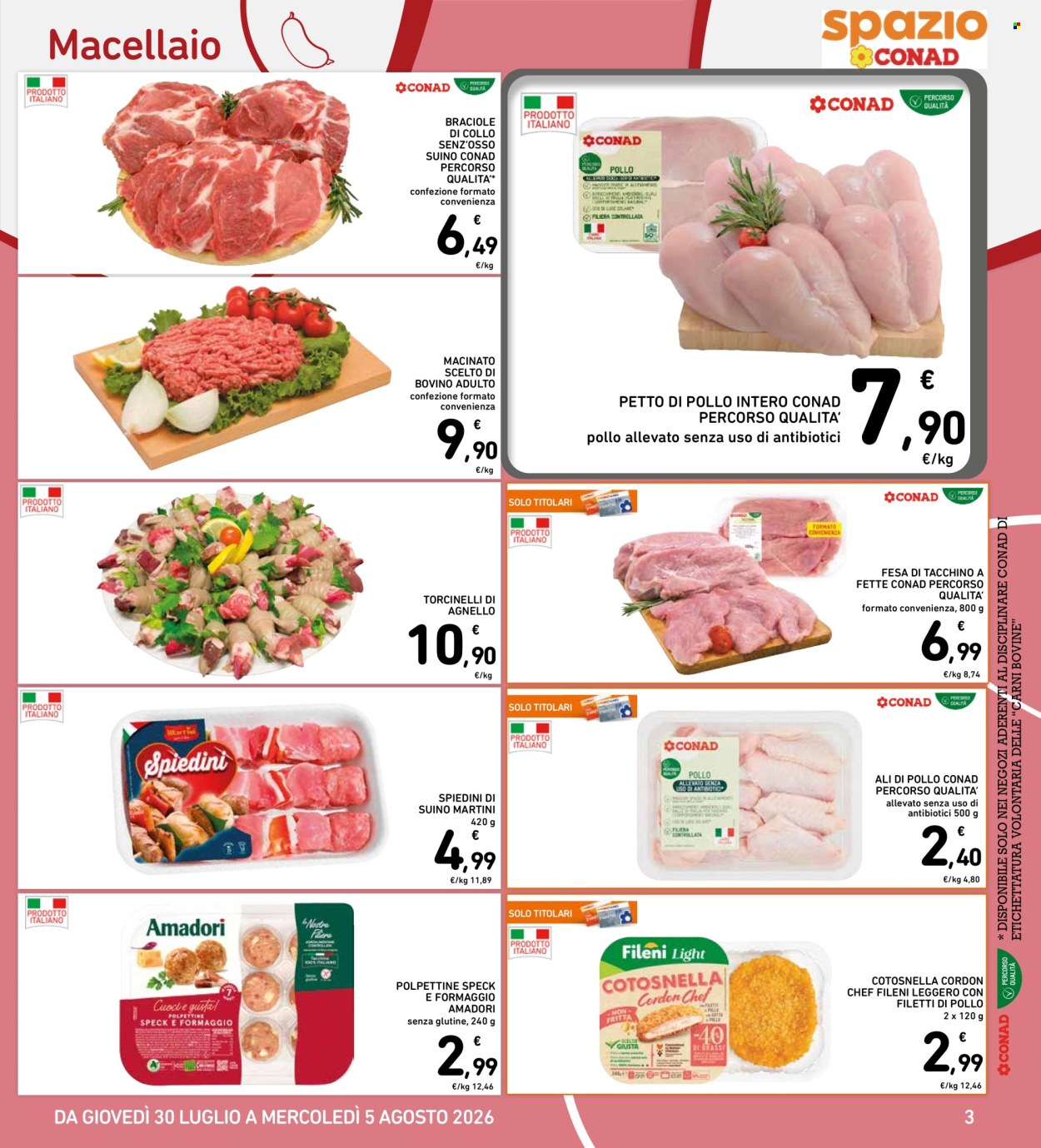 Volantino Spazio Conad - 30/7/2026 - 5/8/2026. Pagina 3