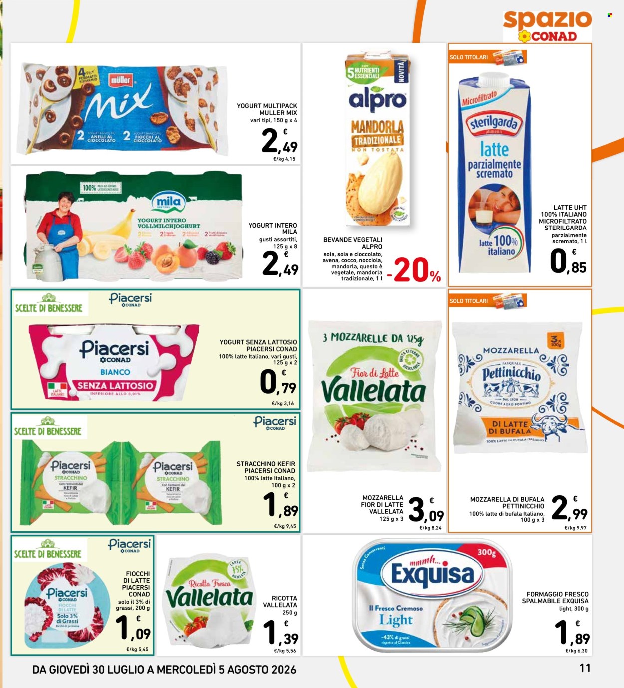 Volantino Spazio Conad - 30/7/2026 - 5/8/2026. Pagina 11
