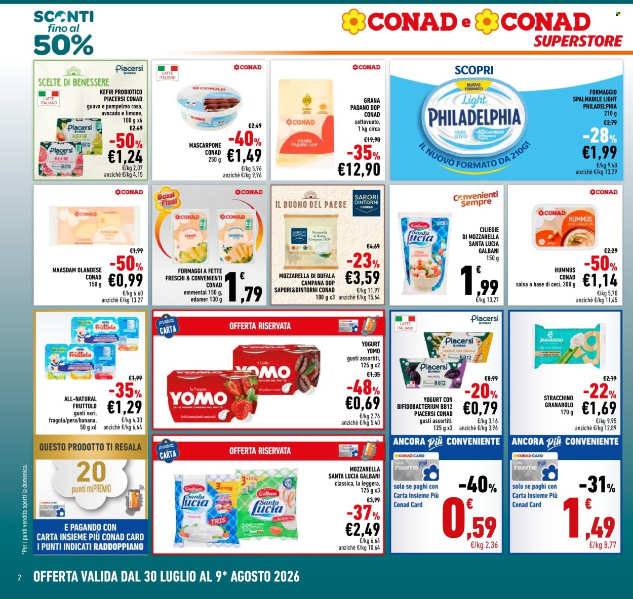 Volantino Conad Superstore - 30/7/2026 - 9/8/2026. Pagina 2