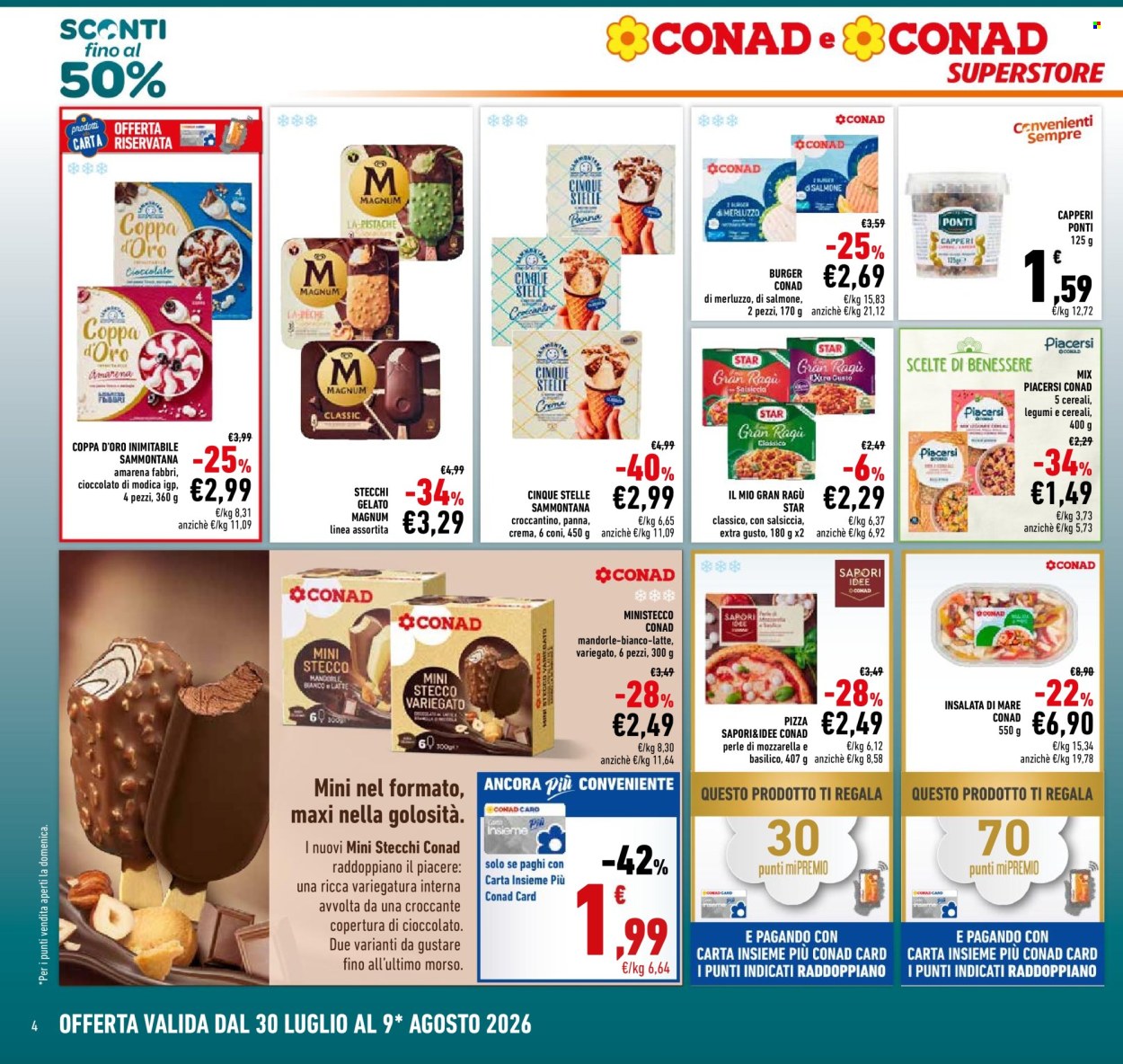 Volantino Conad Superstore - 30/7/2026 - 9/8/2026. Pagina 4