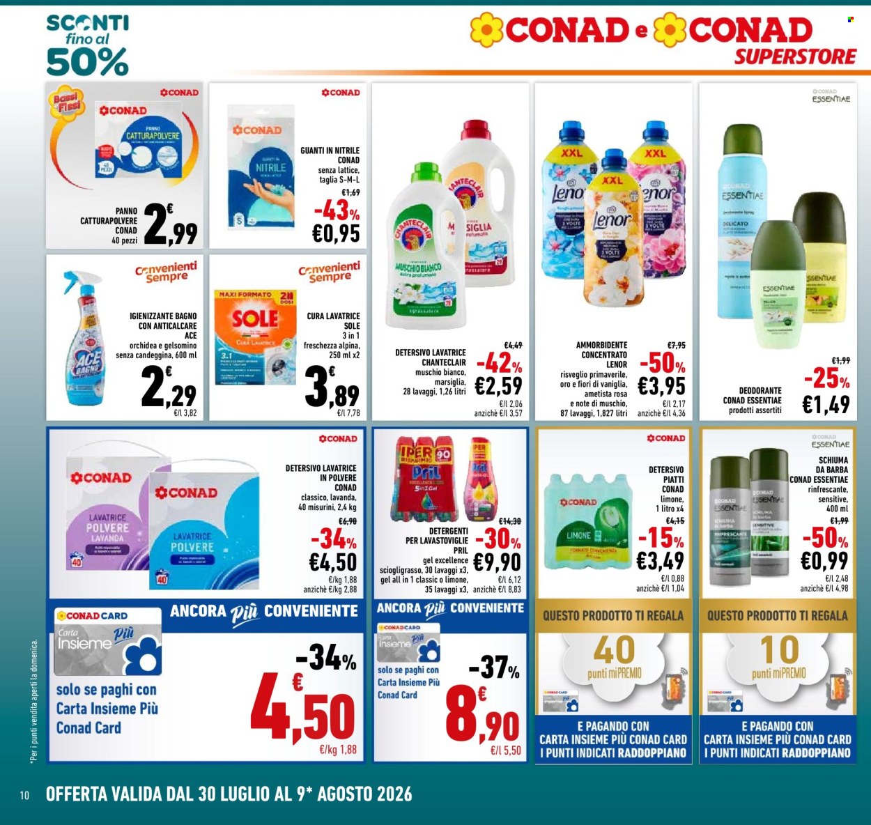 Volantino Conad Superstore - 30/7/2026 - 9/8/2026. Pagina 10