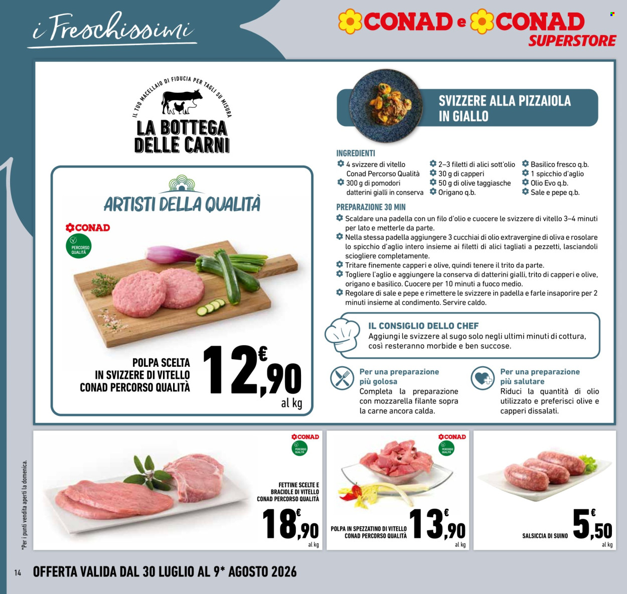 Volantino Conad Superstore - 30/7/2026 - 9/8/2026. Pagina 14