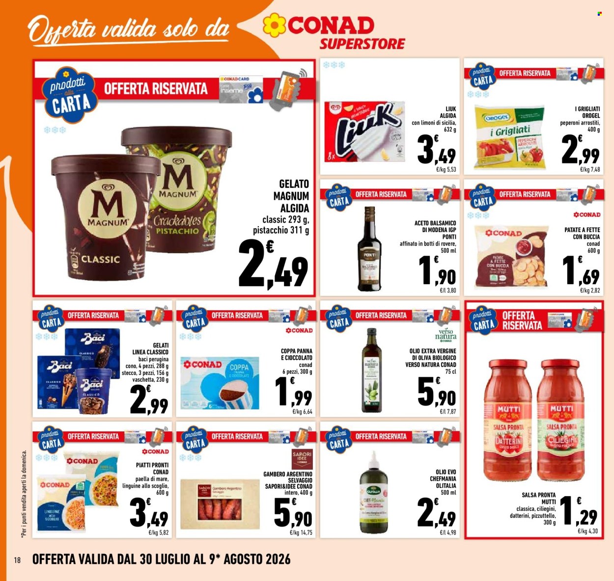 Volantino Conad Superstore - 30/7/2026 - 9/8/2026. Pagina 18