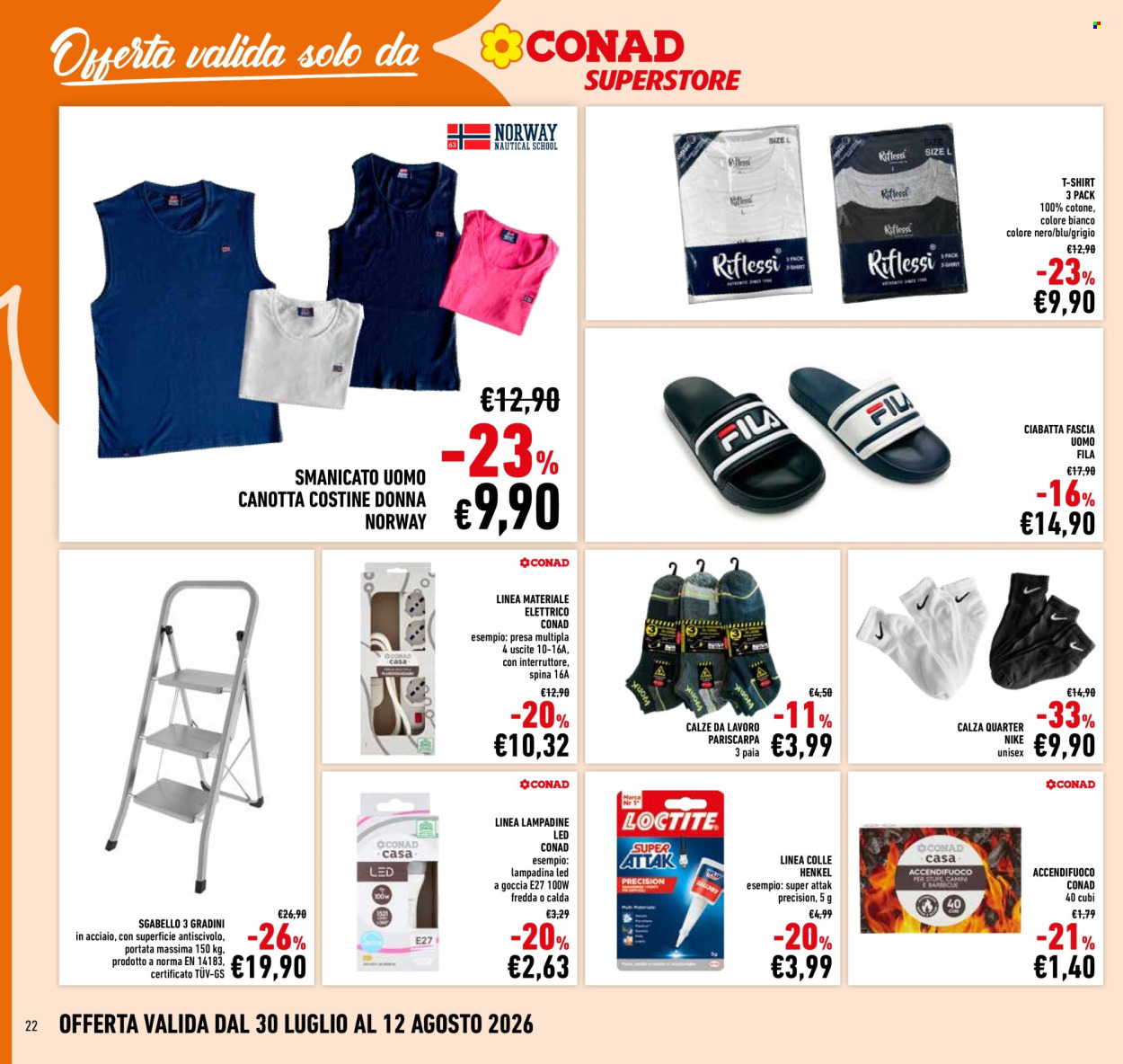 Volantino Conad Superstore - 30/7/2026 - 9/8/2026. Pagina 22