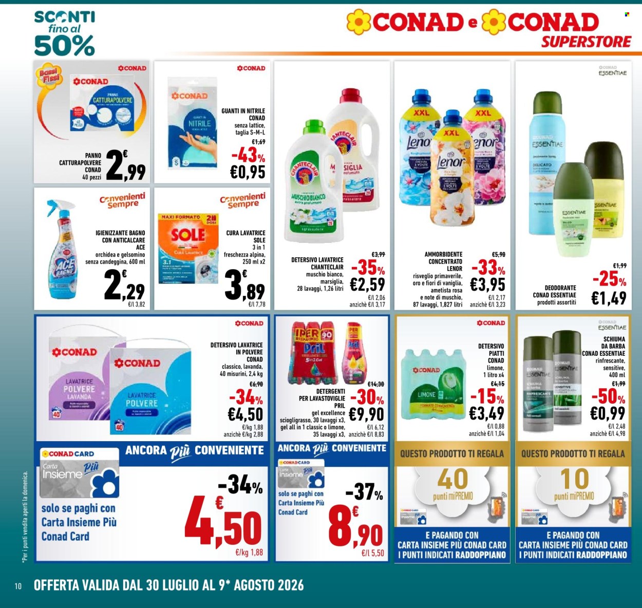 Volantino Conad Superstore - 30/7/2026 - 9/8/2026. Pagina 10