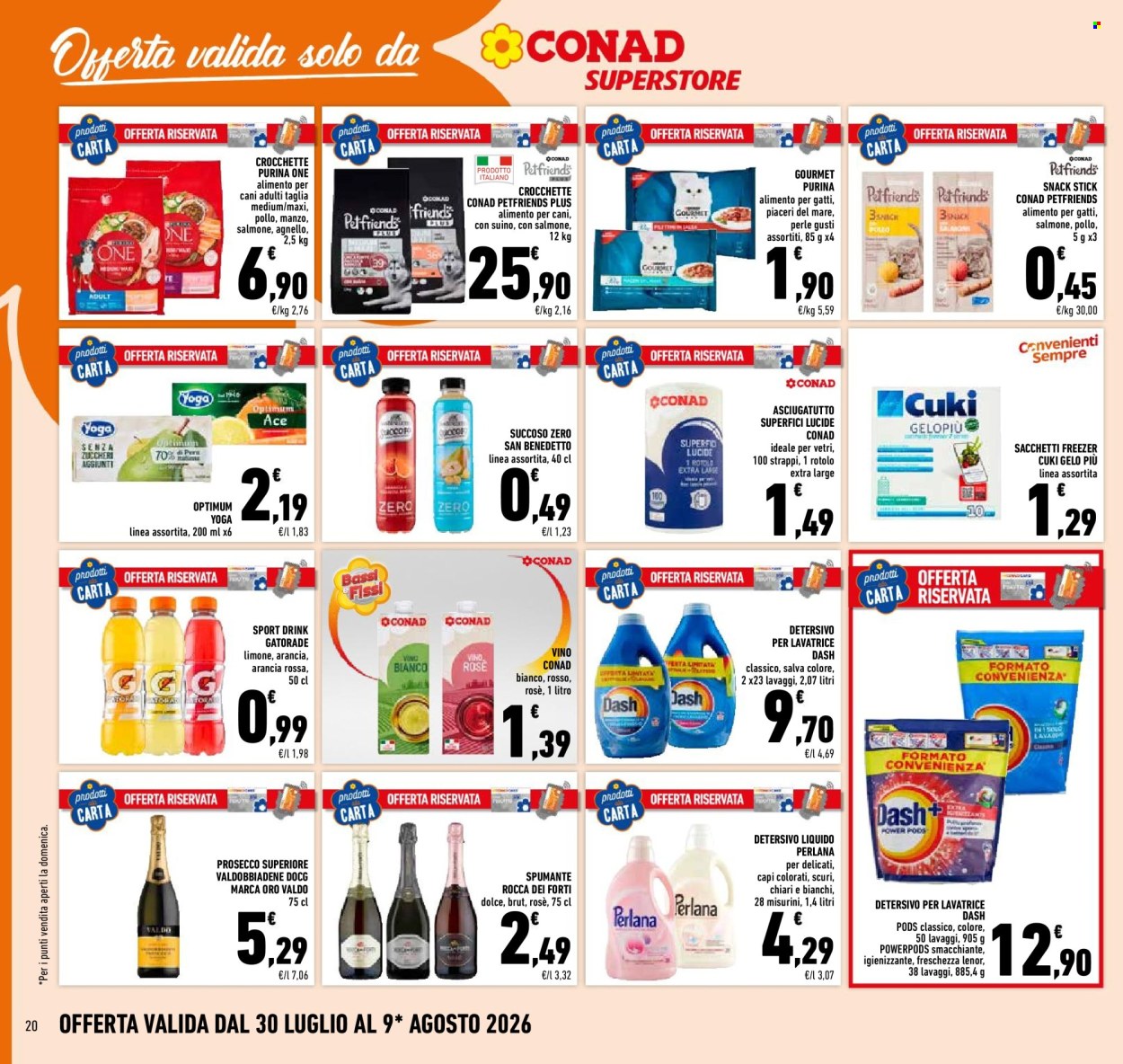 Volantino Conad Superstore - 30/7/2026 - 9/8/2026. Pagina 20