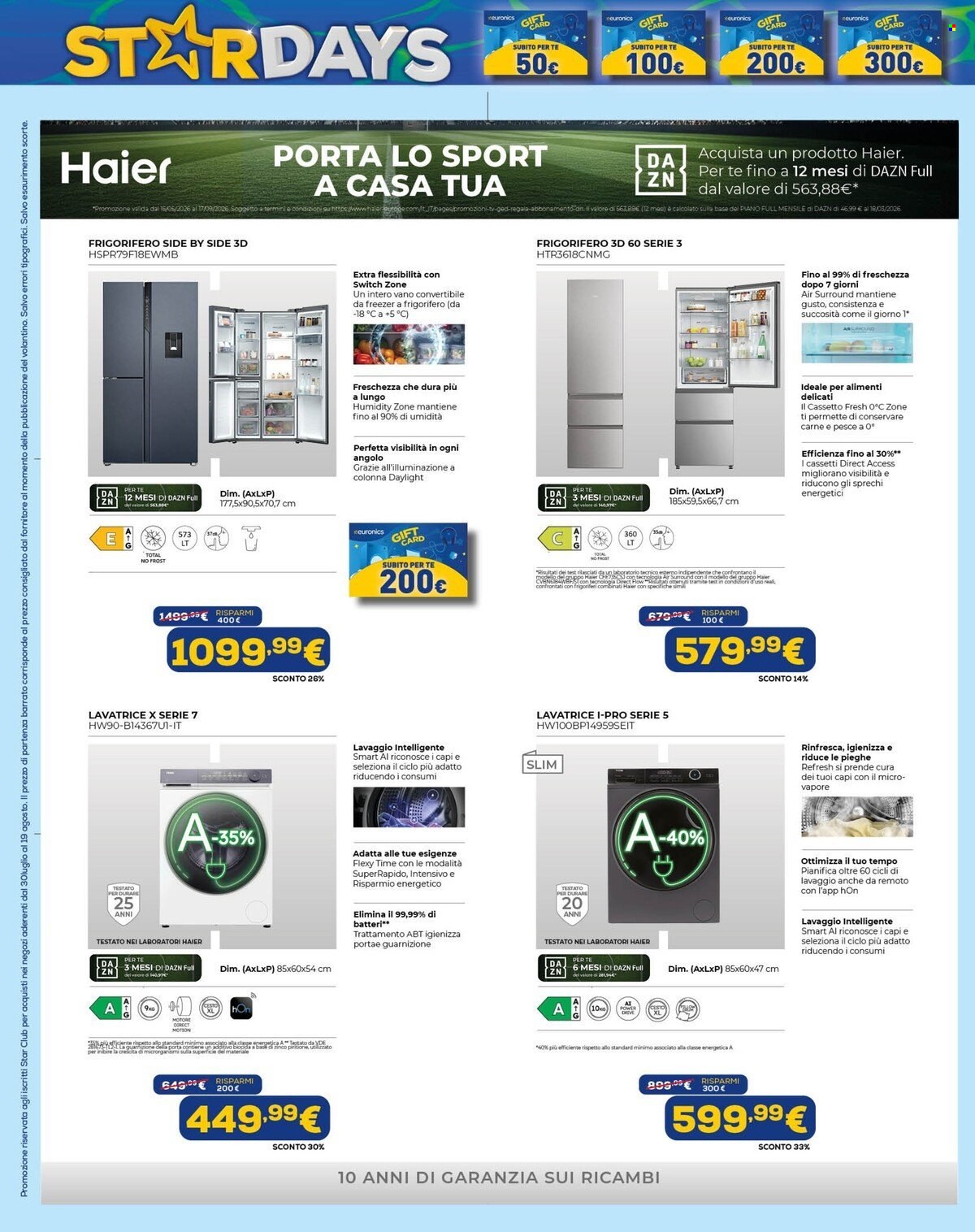 Volantino Euronics - 30/7/2026 - 20/8/2026. Pagina 18