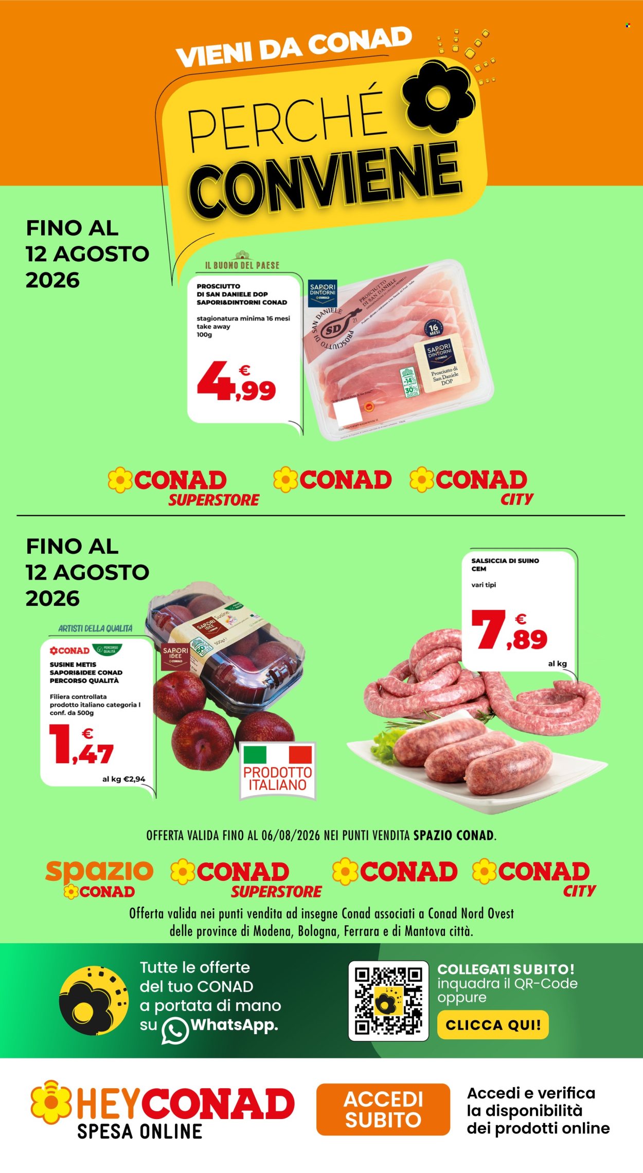 Volantino Conad - 30/7/2026 - 12/8/2026. Pagina 1