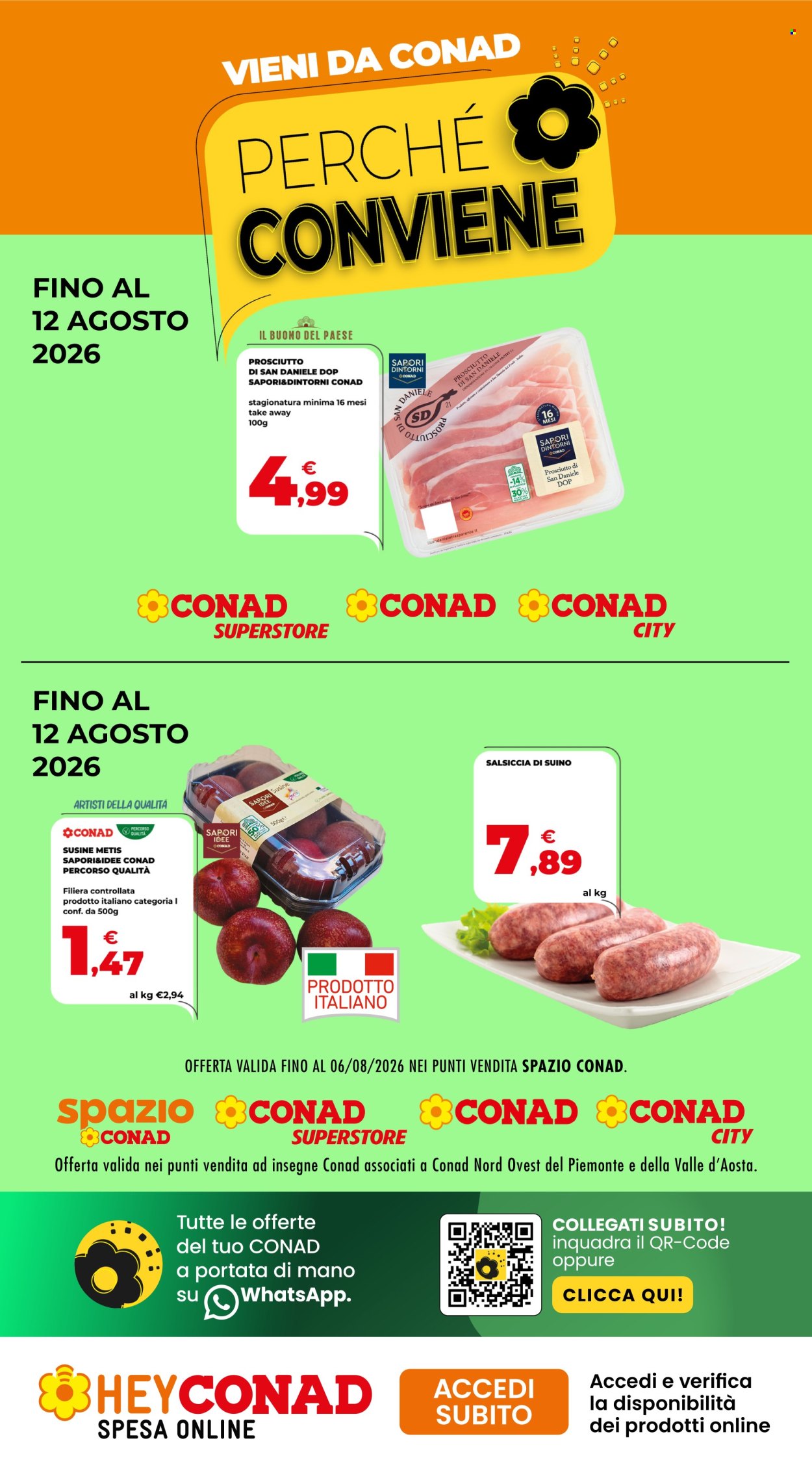 Volantino Conad - 30/7/2026 - 12/8/2026. Pagina 1