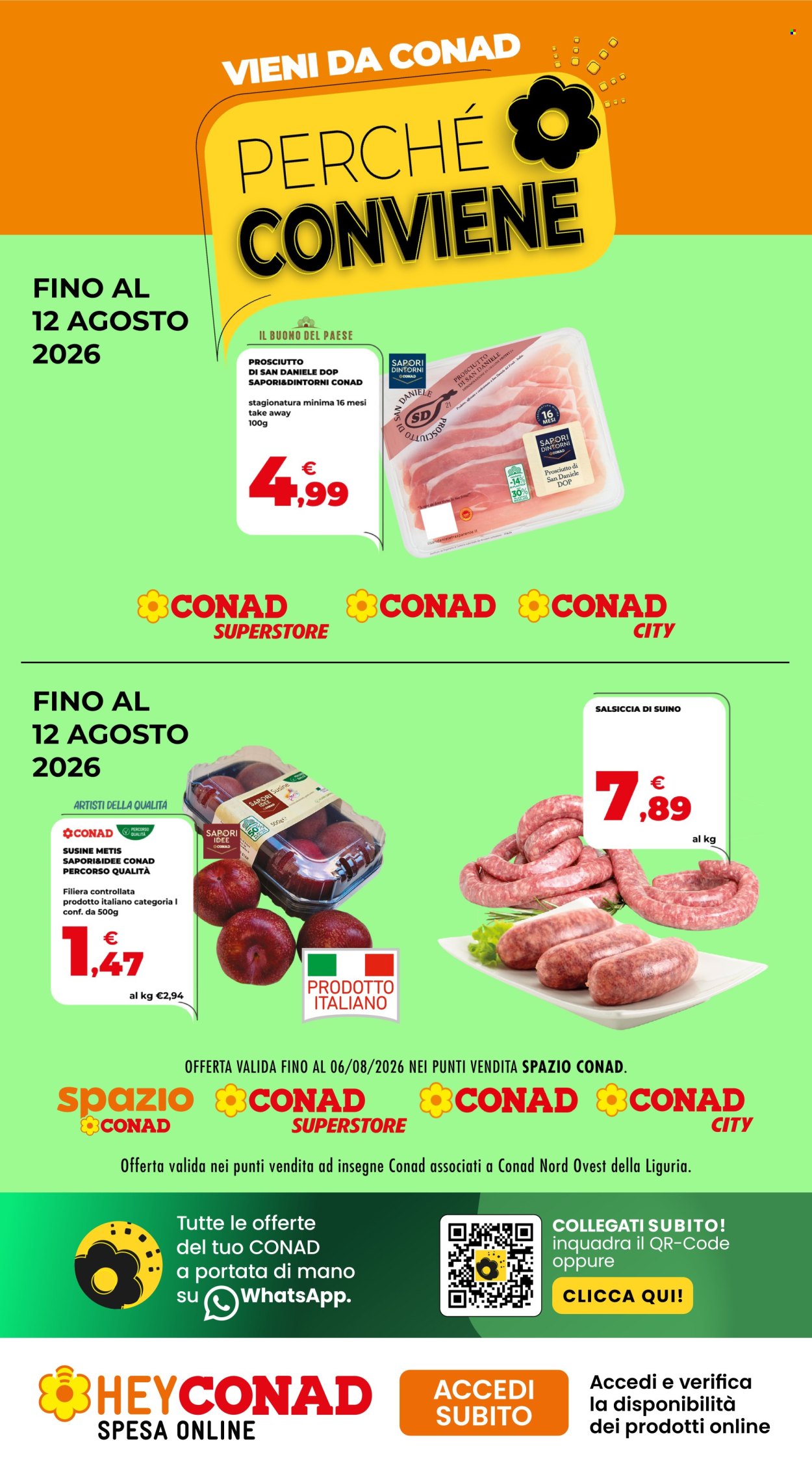 Volantino Conad - 30/7/2026 - 12/8/2026. Pagina 1