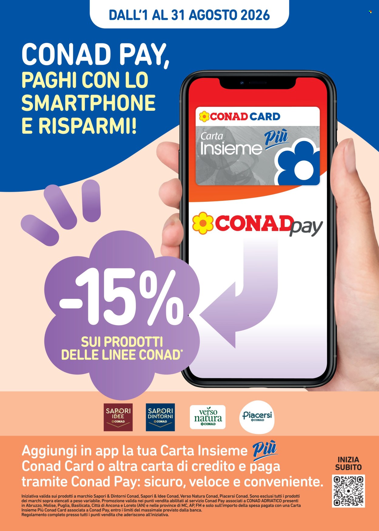 Volantino Conad - 1/8/2026 - 31/8/2026. Pagina 1