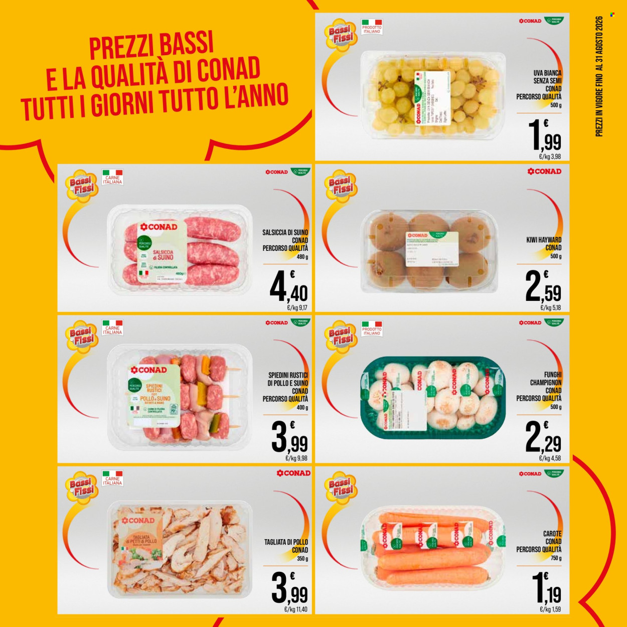 Leták Spesa Facile Conad - 1.8.2026 - 31.8.2026. Strana 2