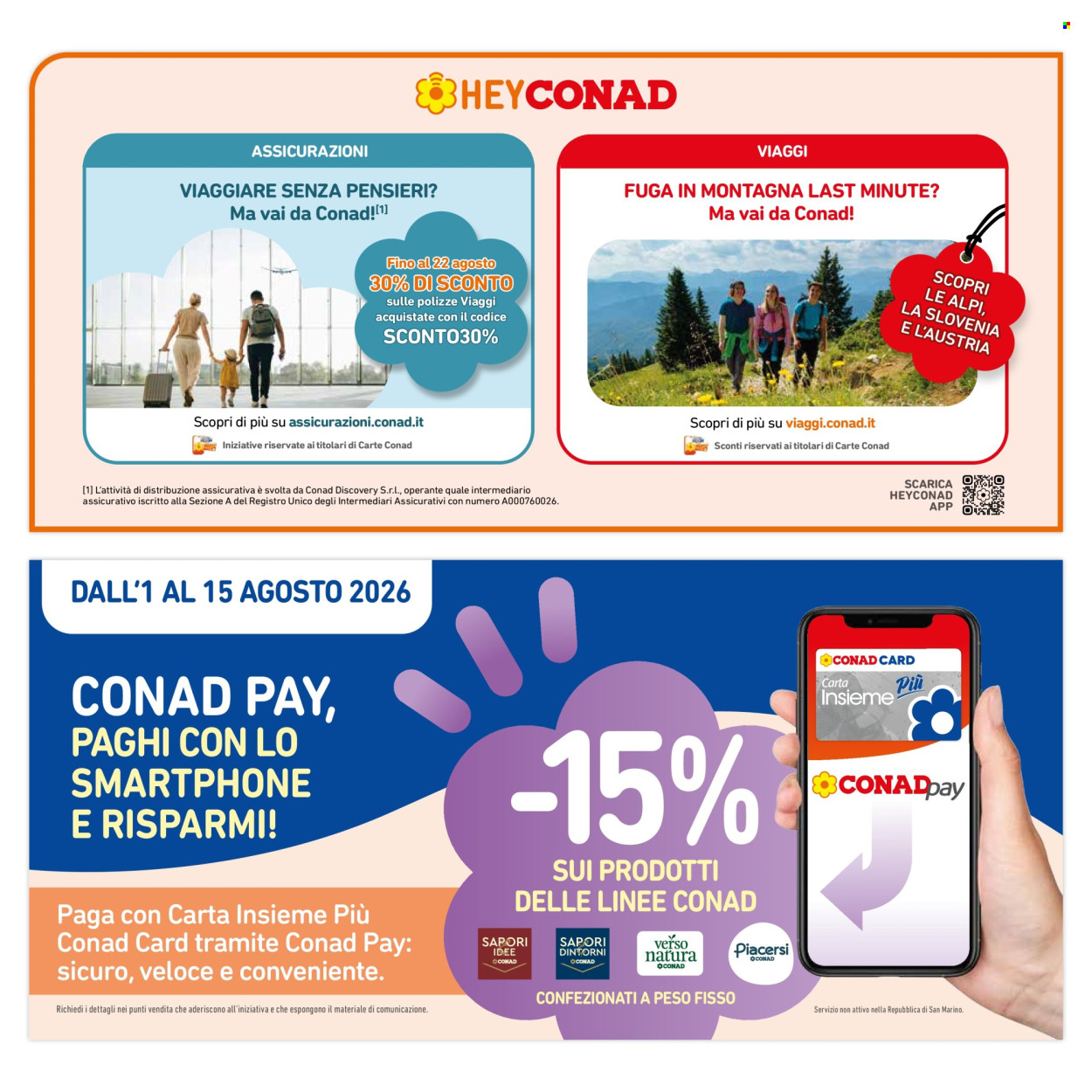 Leták Spesa Facile Conad - 1.8.2026 - 31.8.2026. Strana 4