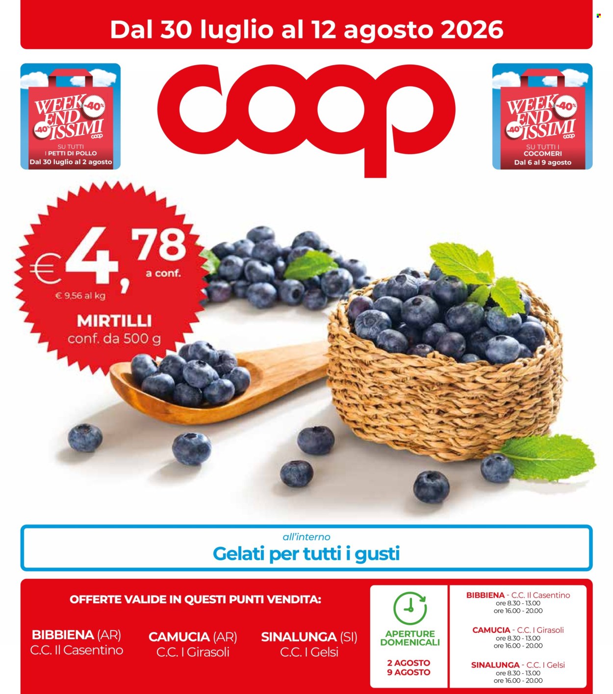 Volantino Coop - 30/7/2026 - 12/8/2026. Pagina 1
