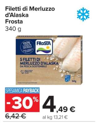 FILETTI DI MERLUZZO D'ALASKA FROSTA