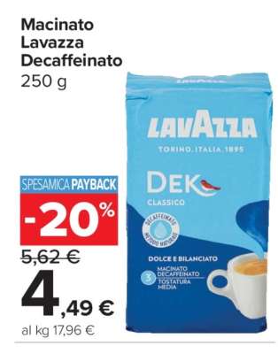 Macinato Lavazza Decaffeinato