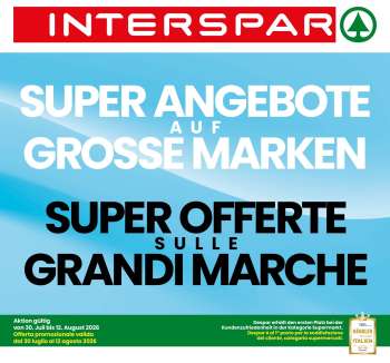 Volantino Interspar - 30/7/2026 - 12/8/2026.