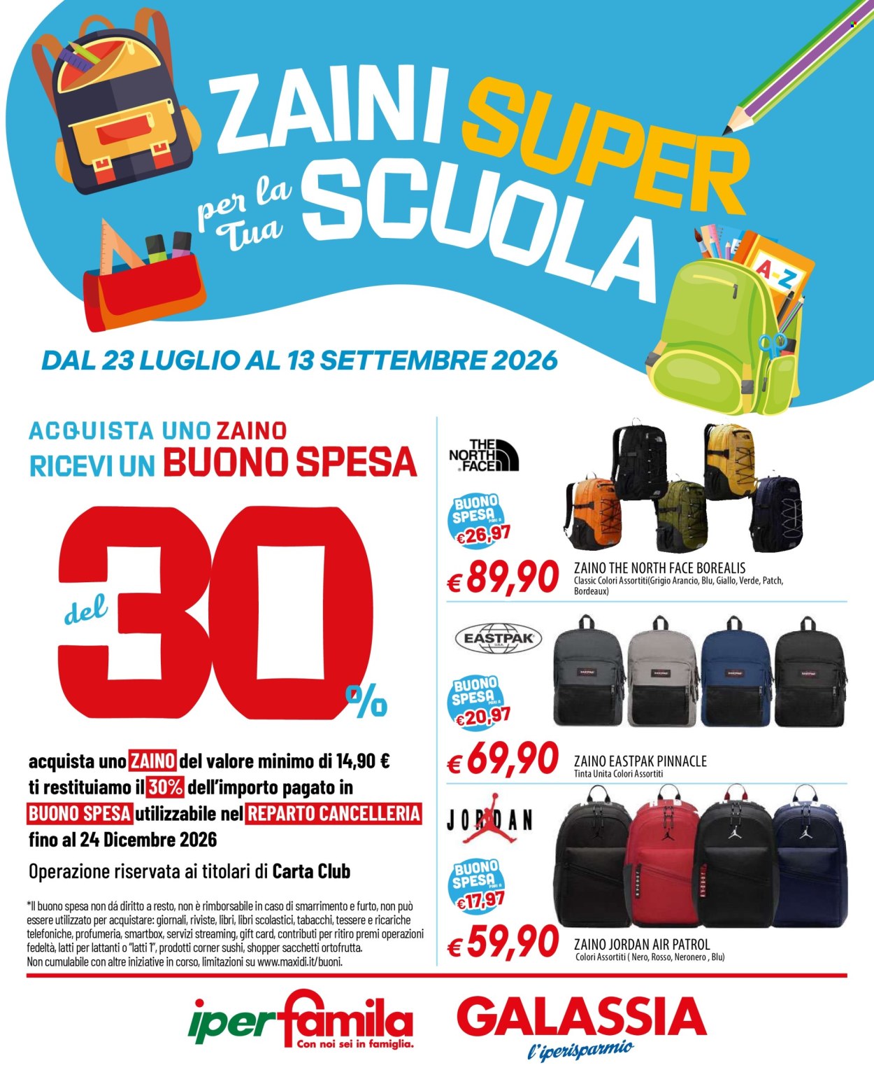 Volantino Famila - 23/7/2026 - 13/9/2026. Pagina 1