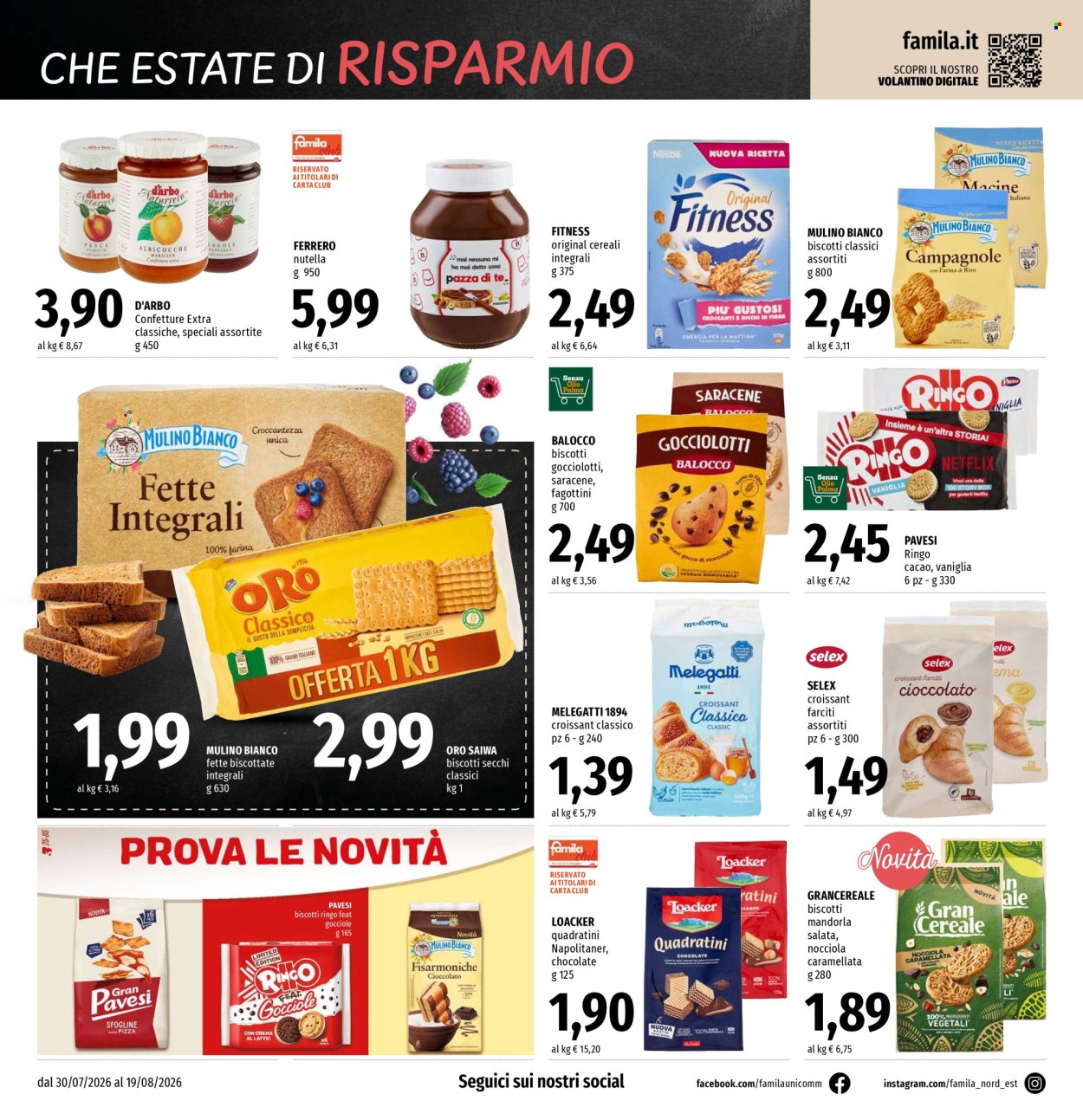 Volantino Famila - 30/7/2026 - 19/8/2026. Pagina 16