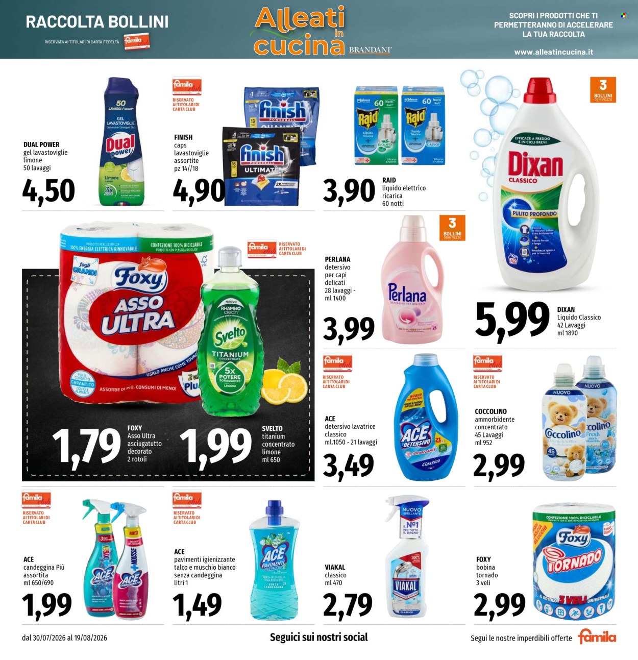Volantino Famila - 30/7/2026 - 19/8/2026. Pagina 19