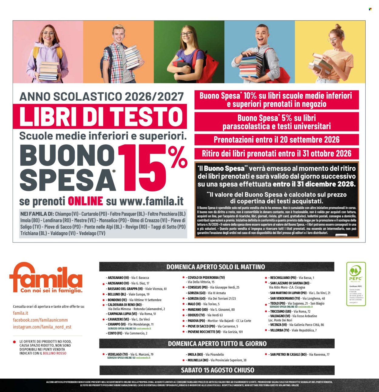 Volantino Famila - 30/7/2026 - 19/8/2026. Pagina 24