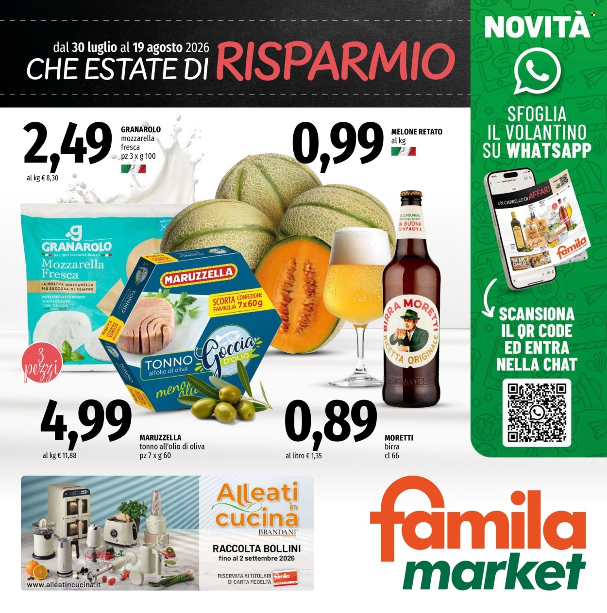 Volantino Famila - 30/7/2026 - 19/8/2026. Pagina 1