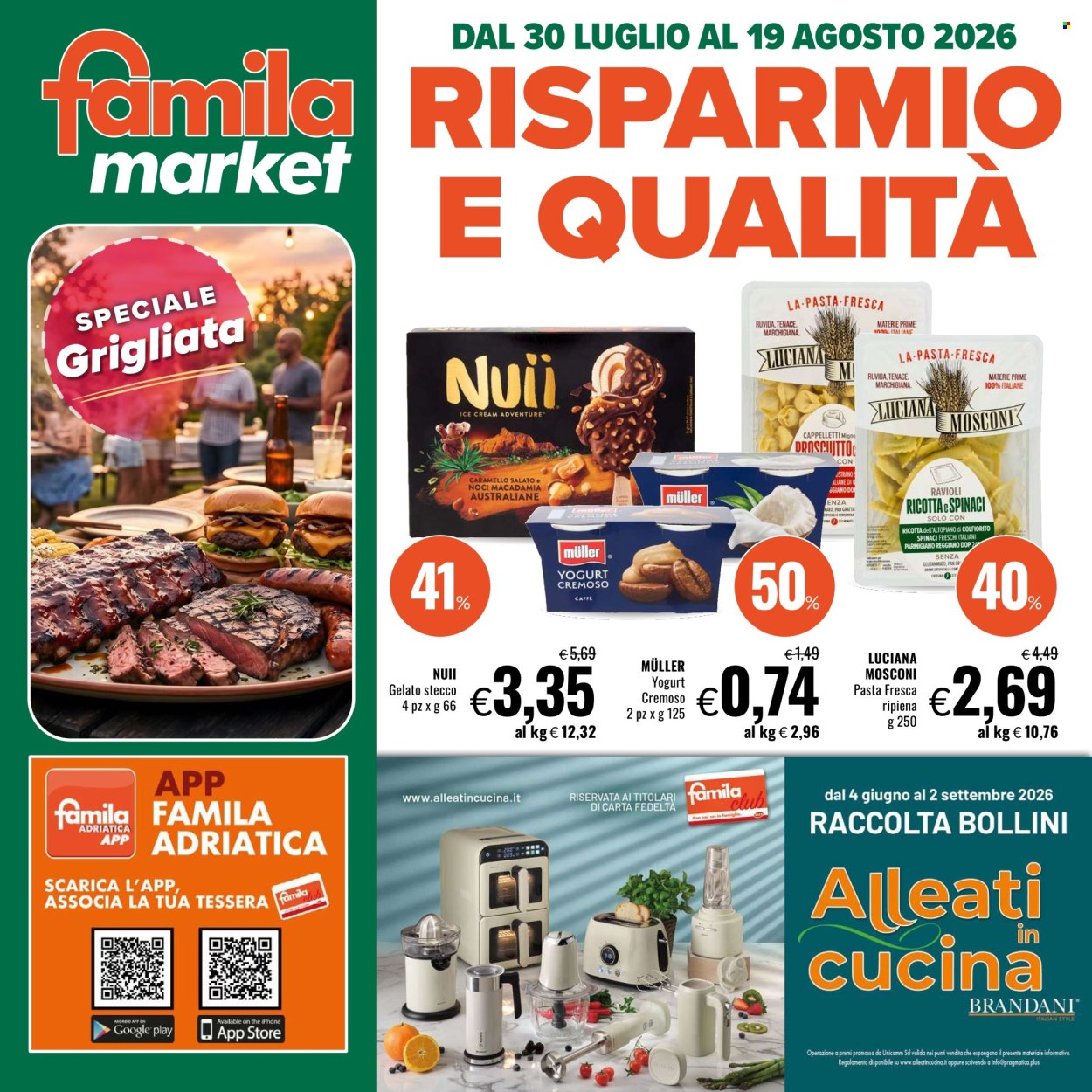 Volantino Famila - 30/7/2026 - 19/8/2026. Pagina 1