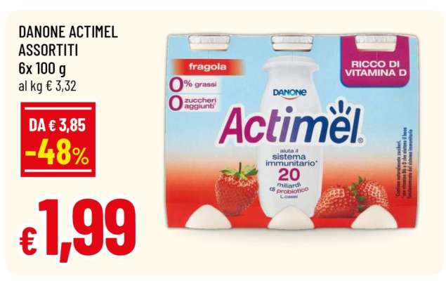 DANONE Actimel Assortiti