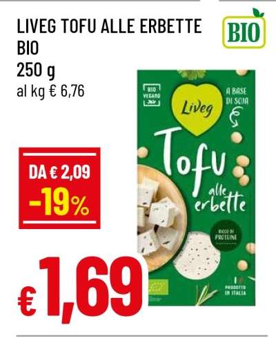 LIVEG TOFU ALLE ERBETTE BIO